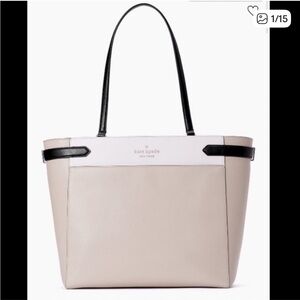 Kate Spade Beige and Black Tote Bag